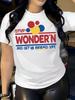 Letter Print Crew Neck T-shirt, Casual Loose Short Sleeve Summer T-Shirt