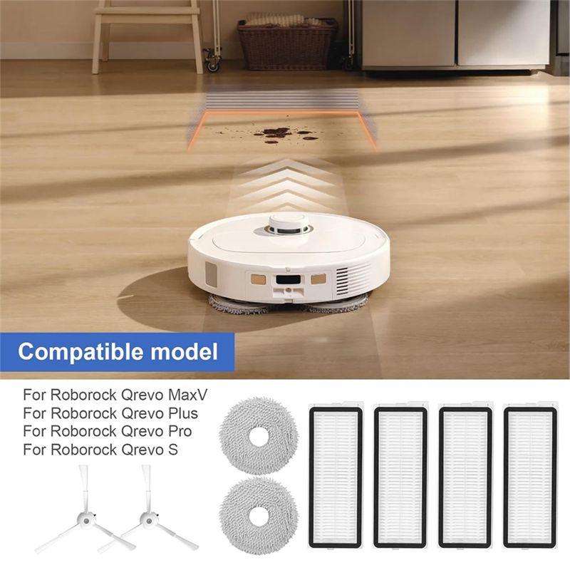 A20F-Комплект аксессуаров для робота-пылесоса Roborock Qrevo Maxv/Qrevo Pro/Qrevo S Запасные части Насадки для мытья пола HEPA-фильтры