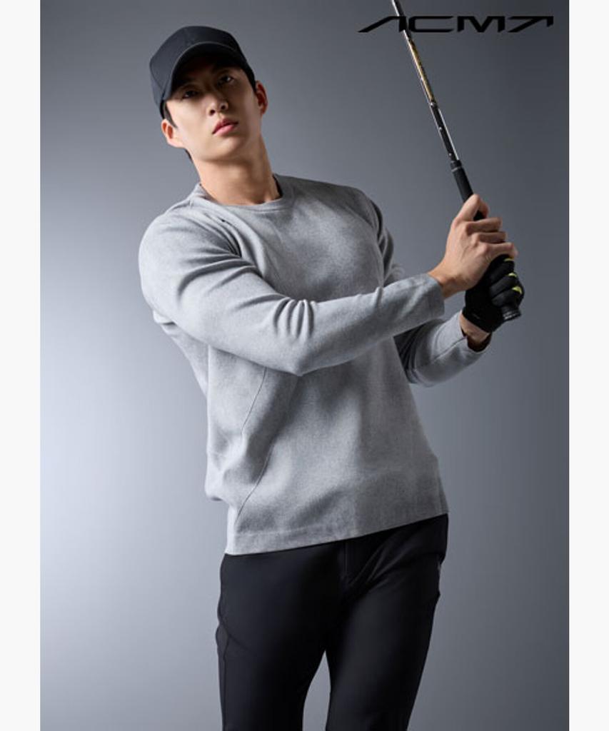 DESCENTE GOLF Acmt Men'S All-Over Pattern Single-Layer Knit Dr11Mfkp12