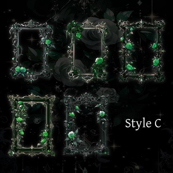 10 шт. Винтажная полая рамка для роз, декоративная бумага, идеально подходящая для коллажа, журналов, принадлежностей для скрапбукинга