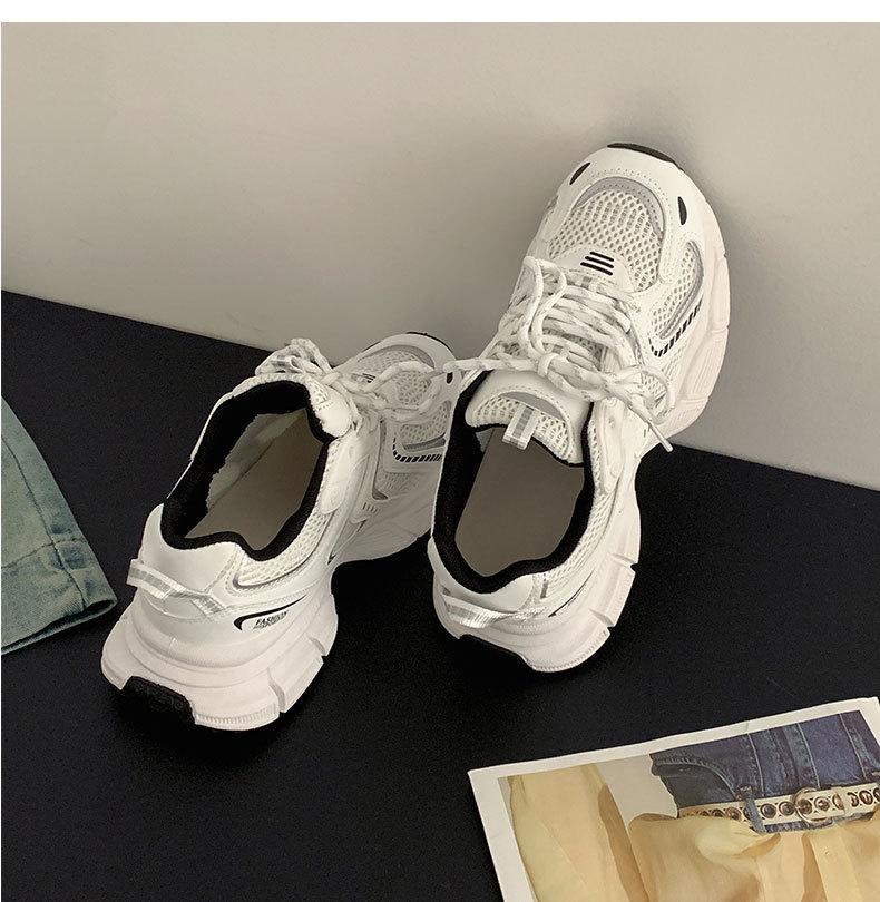 Ретро Париж шоу ноги маленькая платформа папы обувь женская новинка 2025 весна и осень легкий увеличивающий рост универсальная спортивная обувь