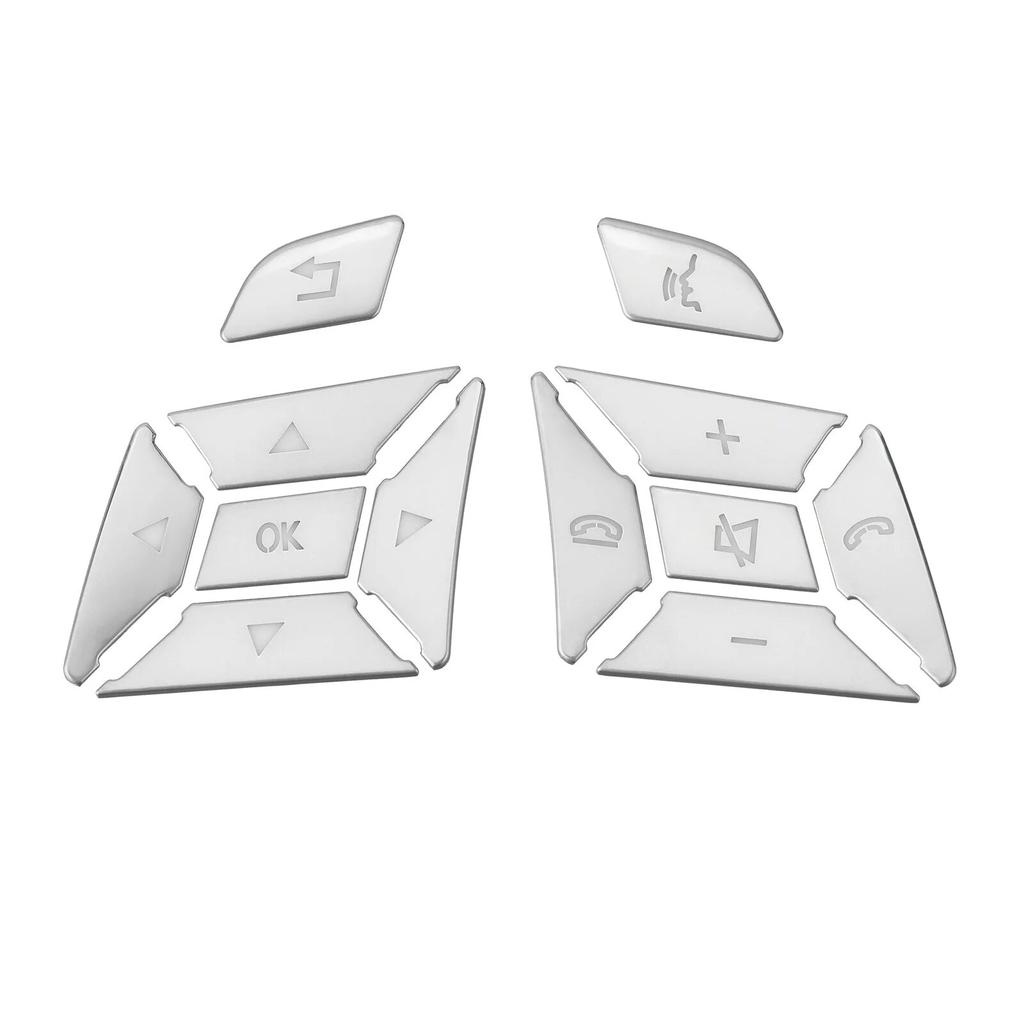 Наклейка на накладку на кнопку рулевого колеса, подходит для Mercedes Benz ABCE ML GL CLA GLA GLK SL SLK Class W176 W246 W212 W204