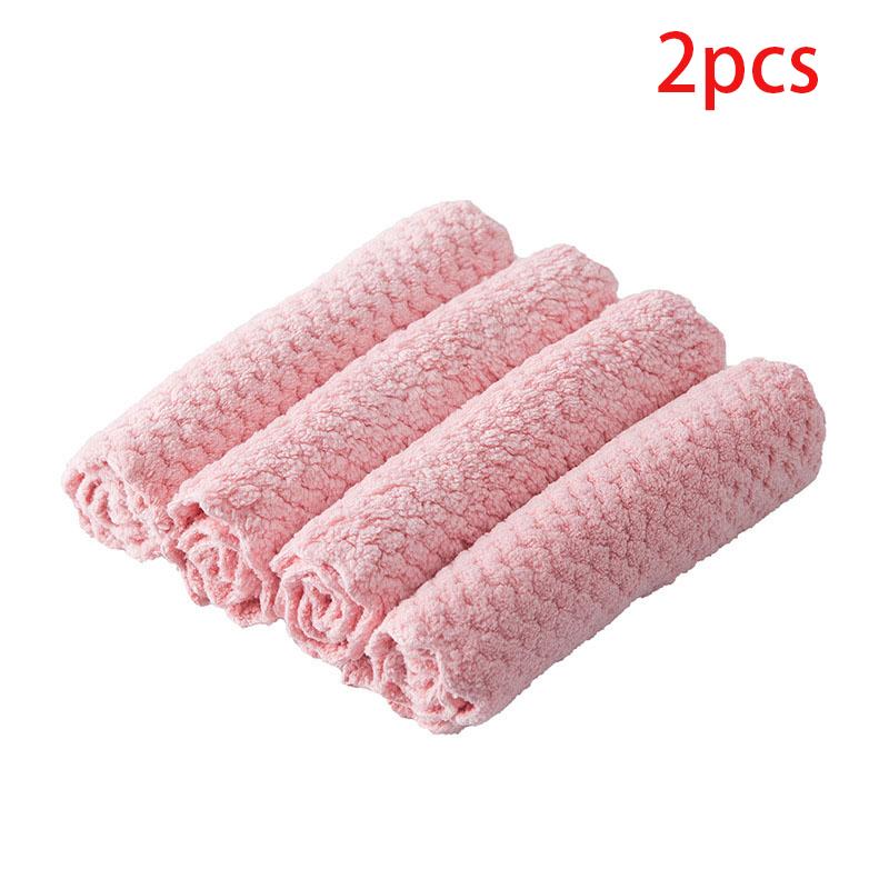 Мягкие кухонные полотенца из микрофибры, впитывающая ткань для мытья посуды, антижировые тряпки, антипригарное масло, домашнее чистящее полотенце