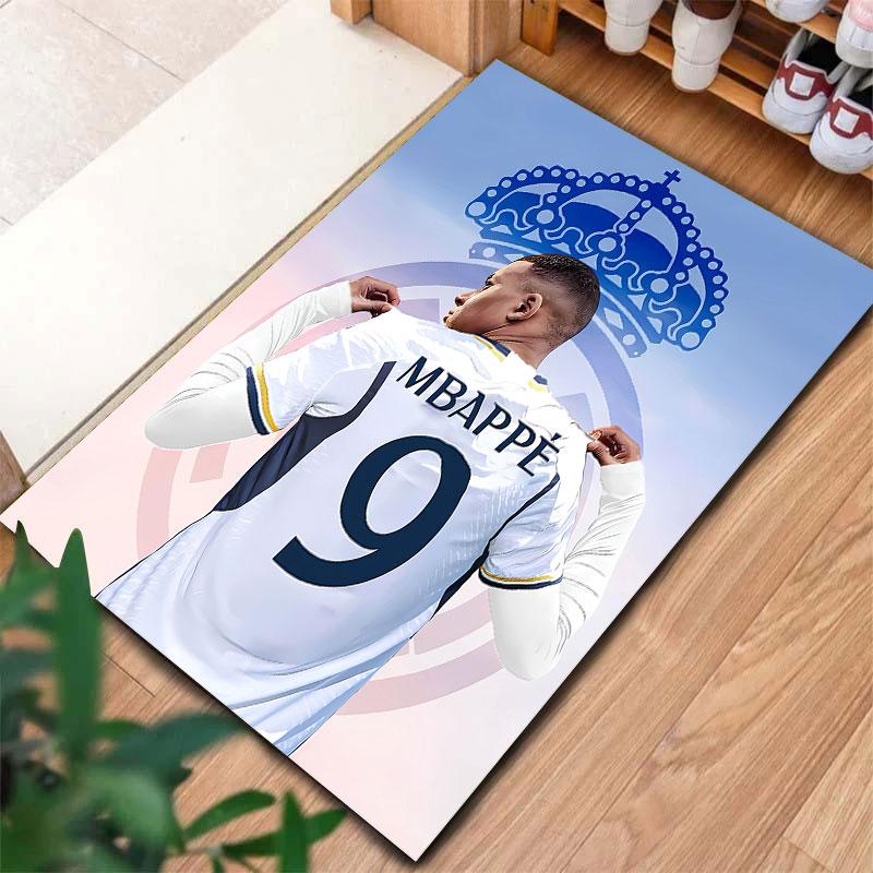 Ковер Kylian Mbappe для гостиной, спальни, дома, украшение для дивана, нескользящий коврик для игр детей