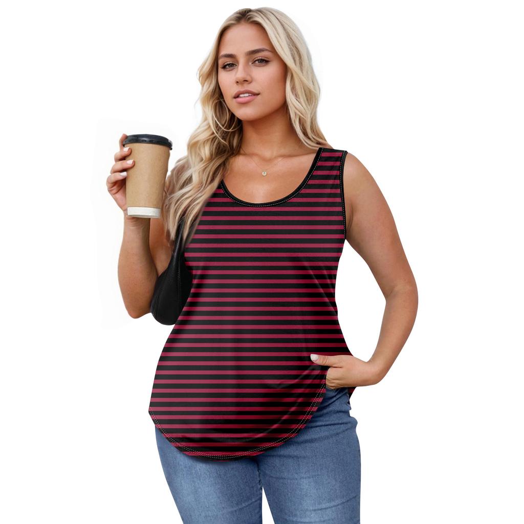 Women's Girl Tank Top Printing Casual  Top Tank Tops For Women Loose Fit Sleeveless Tops Flowy