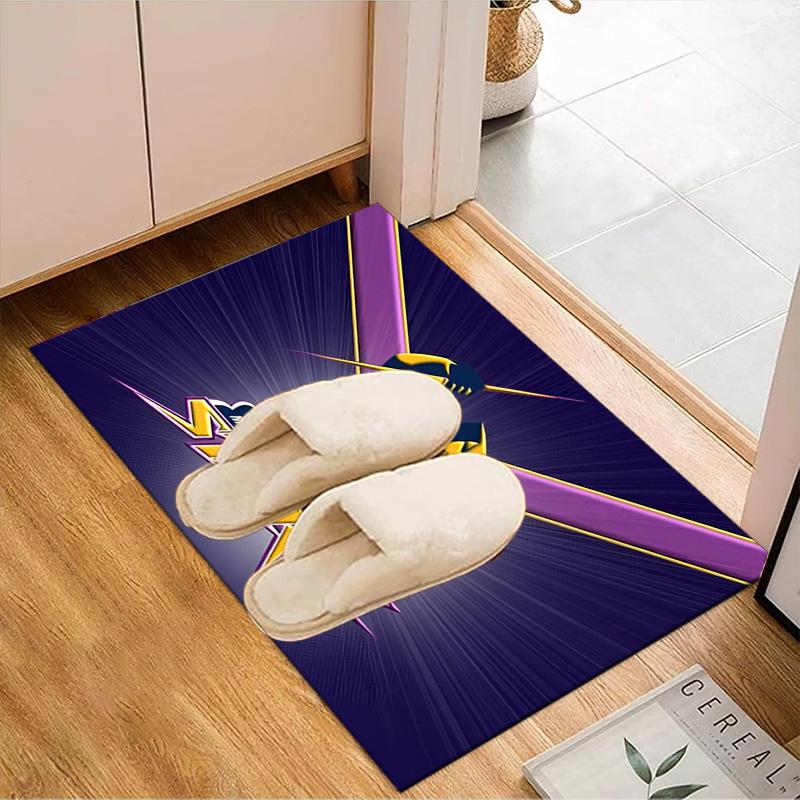 Melbourne Storm Team Rug Office Floor Mat - Machine Washable for Bedroom, bedroom, livingroom, Room Decor Fan Gifts Christmas