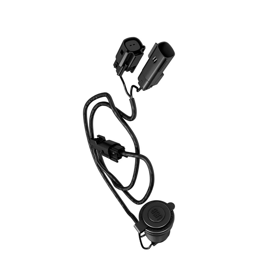 1PC USB Power Outlet Kit W/ Wiring Harness #860201261 For Ski-Doo Dual USB Ports