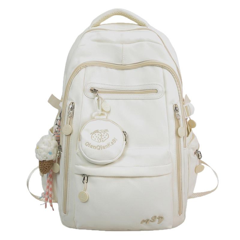 Backpack For Girls Boys Large Capacity Nylon Travel Casual Geometric Pattern With Padded Shoulder Straps For School And Hiking