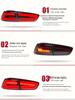 LED Tail Light Assembly with Daytime Running Light & Turn Signal for 09-16 Mitsubishi Lancer EVO