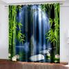 Шторы с принтом природного пейзажа, узор водопадного дерева, гостиная, спальня, шторы для украшения столовой, украшение дома