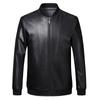 Baseball Collar Leather Jacket for Men Autumn and Winter New Korean Style Slim Loose Casual Motorcycle Jacket Jacket
