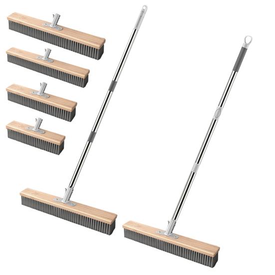 Щетка для чистки Регулируемая длина Уличная щетка для мытья Долговечная щетка для палубы Чистка гальки