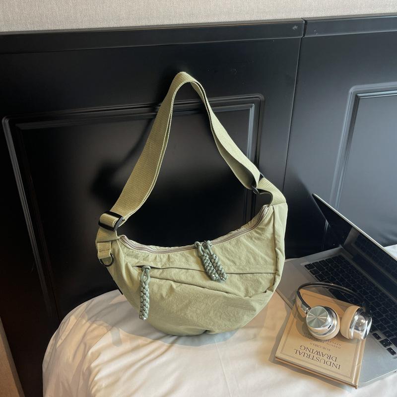 Повседневная сумка кроссбоди для женщин для поездок на работу, вместительная модная и спортивная сумка-пельмень, сумка на одно плечо