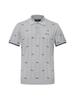 WIDEANGLE Co Поло-свитер с вертикальным узором «гребешок» M_Ледяной серый
