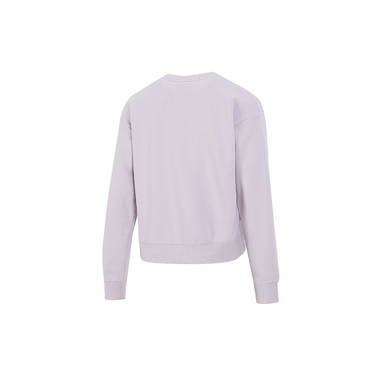 Nike Nsw Gc Crew флисовая толстовка с сетчатым логотипом и принтом женские топы светло-фиолетового цвета DO6955-561