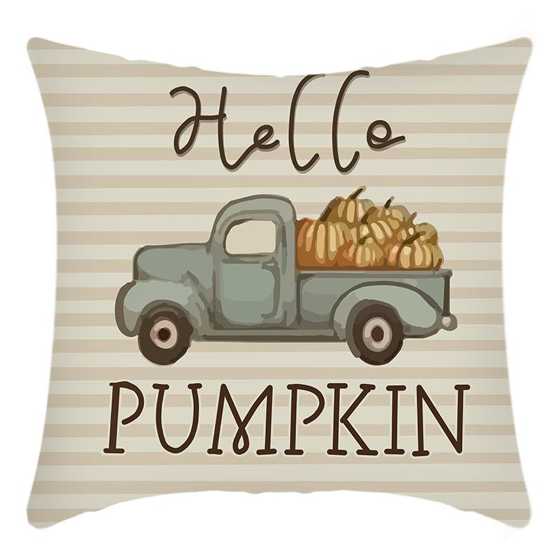 Новая серия ко Дню Благодарения Наволочка Письмо Подсолнух Принт Подушка Дом Диван Наволочка