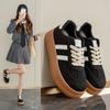 2025 Autumn New Ins Korean Version of Little White Shoes Student Fashion Platform Women's Shoes Versatile Casual Sports Shoes DX998