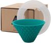 Ceramic Coffee Filter Ekubo One Drip for One Cup Peacock Green No Paper Filter Required Easy To Clean [Hasami Ware] Ek-00011