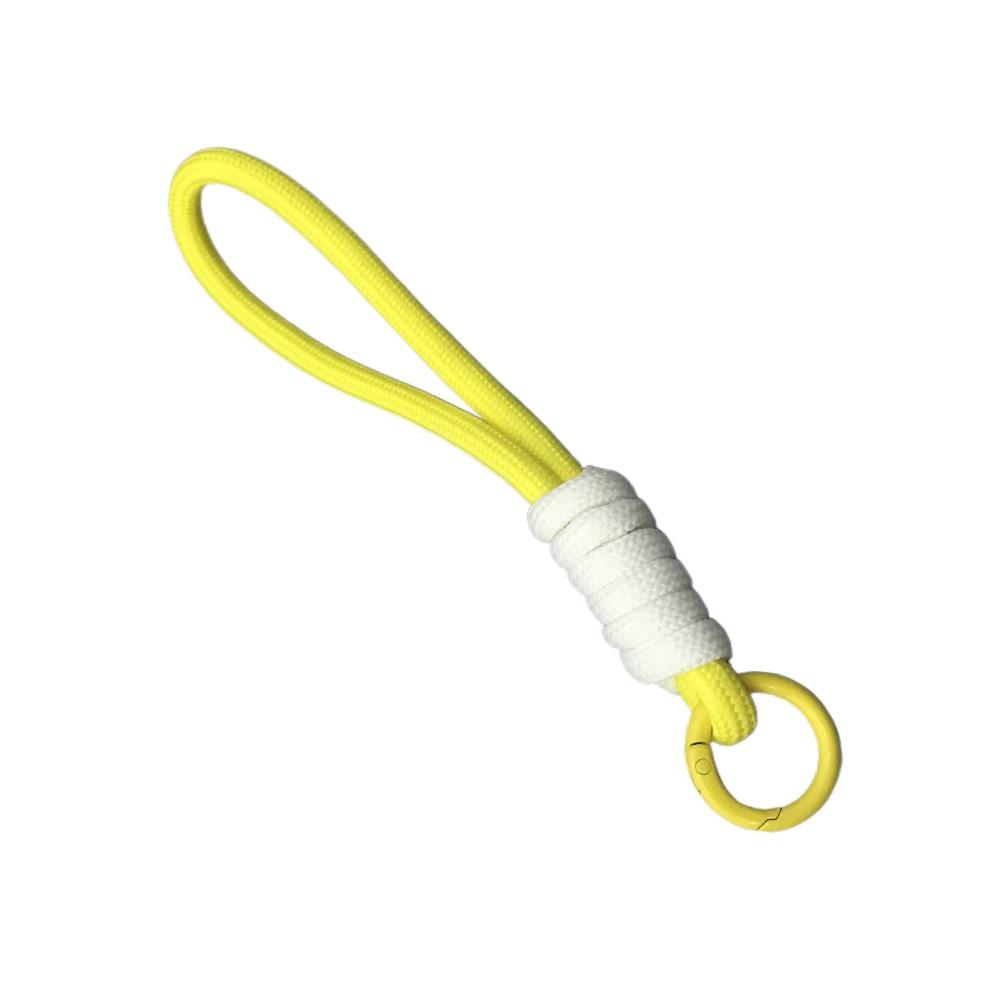 10PCS Colorful Braided Lanyard Keychain Key Ring Bag Charm Phone Lanyard Knot Rope Keyring  DIY