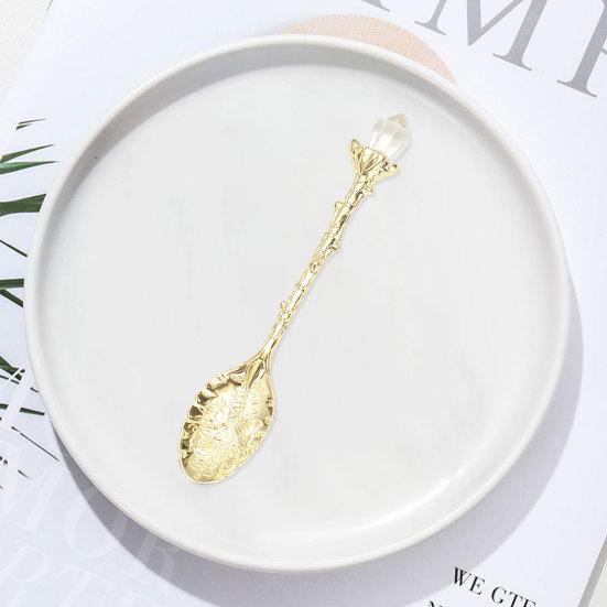 Твердая кофейная ложка, пищевая посуда из цинкового сплава