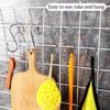 10Pcs S-Shape Balcony Clothes Hanger Spring Clasp Stainless Steel Kitchen Pot Rack Hooks Thickened Windproof