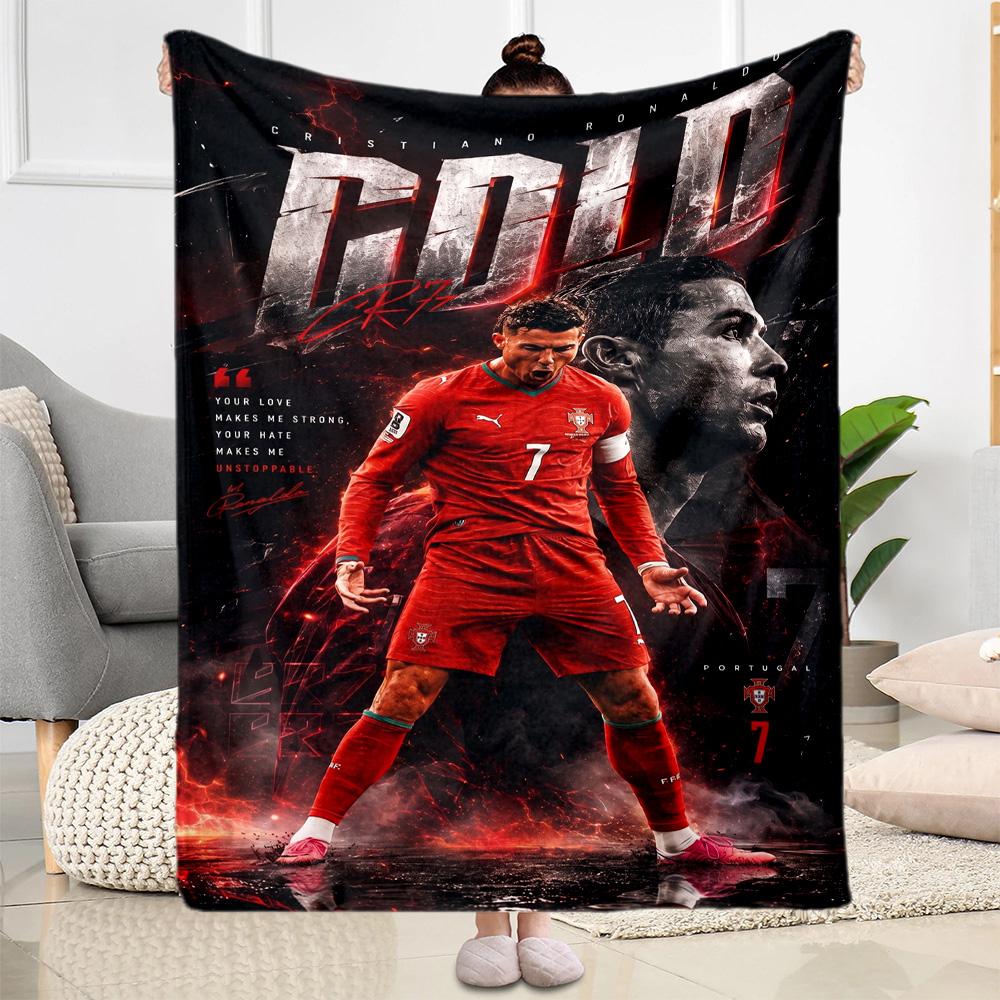 Cr7: Answer Revealed Blanket Durable Comfort Suitable for Sofa Livingroom Bedding for All Seasons Modern Gift for Travel Home Birthdays