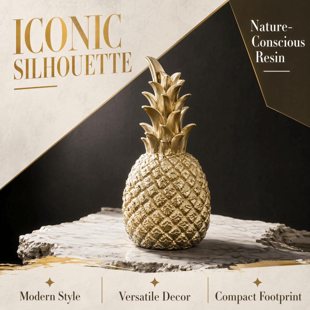 Compact Desktop Size Modern Pineapple Tabletop Decor Study Room Cabinet Decor