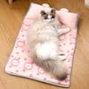 Lovely Pattern Pet Cooling Mat For Small Dog Cats Soft Ice Silk Fabric Bedding Machine Washable Nonslip Design Pet Bed