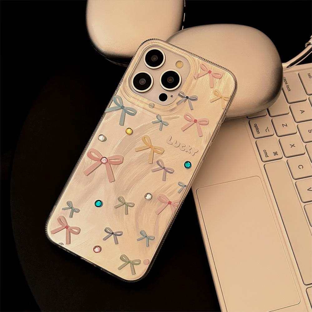 Яркий чехол-бант с улучшенным дофамином для iPhone 17 Pro Max, совместимый с Apple iPhone 16, высококачественный защитный чехол