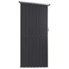 Garden Shed Anthracite Grey 118.5 x 97 x 209.5 cm Galvanized Steel