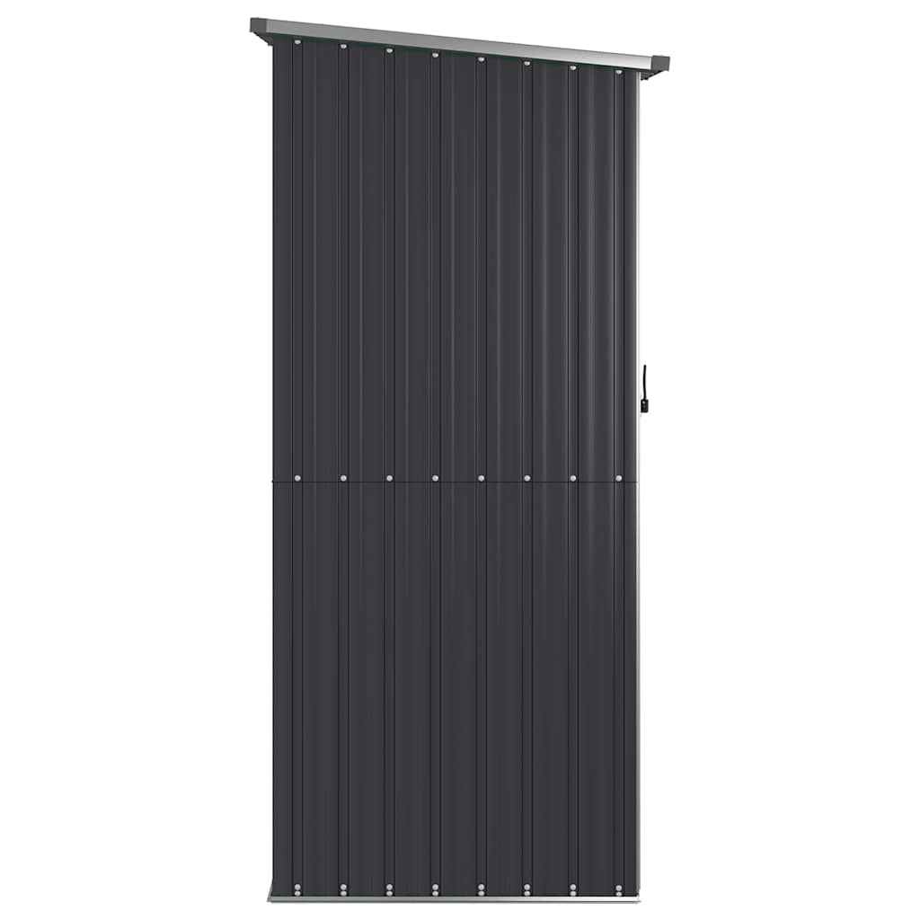 Garden Shed Anthracite Grey 118.5 x 97 x 209.5 cm Galvanized Steel
