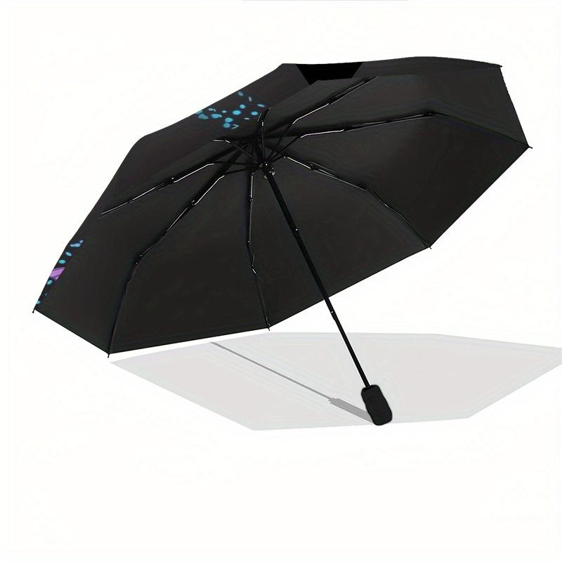 Glow in The Dark Butterfly Wallpapers for iPhone & AndroidUmbrella, Cute Umbrella with Cute Design, Portable 3-Fold Compact Umbrella for Men & Women,