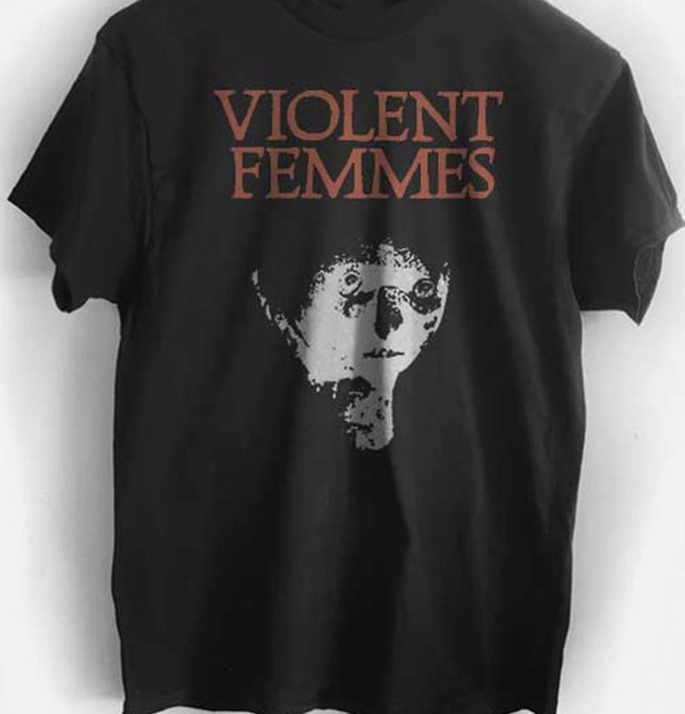 Винтажная футболка Violent Femmes в концертном туре Черная Все размеры