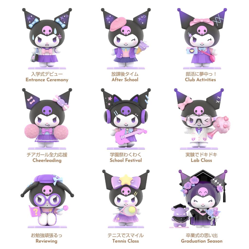 ЛУЧШАЯ ИГРУШКА Sanrio Gakuen Nikki Series Гачапон Фигурка Сюрприз Мягкий Винил ПВХ Пластиковая Модель Подарок Подарок на День Рождения для Женщин Игрушка Куроми Май Мелоди Хелло