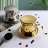 Vietnamese Pot 304 Stainless Steel Hand-pour Pot Drip Coffee Pot Hand Brewing Pot Filter Drip Filter Office Coffee Brewing Tool