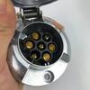 Round Adapter Towbar Trailer Plug Aluminium Zinc Zinc Alloy Towing Electrics Adapter  For Caravan