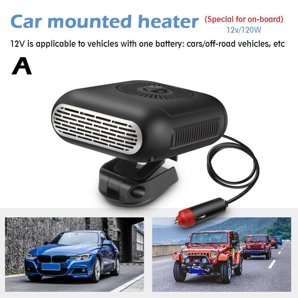 Универсальный автомобильный обогреватель с вентилятором 12 В 120 Вт 24 В 200 Вт, автоматический обогрев лобового стекла, антизапотеватель, электрический осушитель, антиобледенитель D3G7
