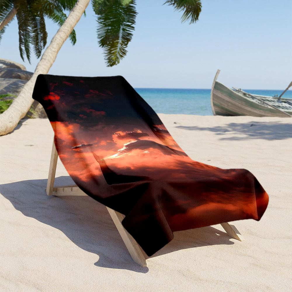 Star Wars Beach Towel Super Soft Microfiber Quickdry Fabric Comfortable Lightweight Suitable for Swimming, Gym, Camping, Yoga Vacation