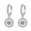Smart S925 Sterling Silver Earrings Moissanite 50 Points Moissanite Earrings Factory Direct Sales