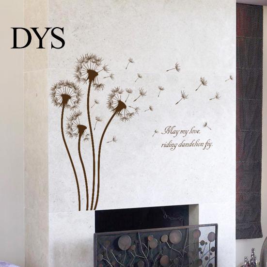 Съемные одуванчики DIY стикер стены дома наклейка гостиная спальня украшения