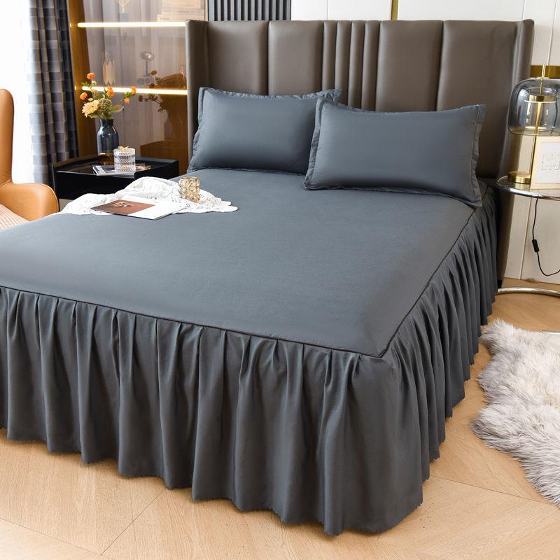 3 шт. юбка-кровать с принтом, эластичная юбка-кровать, элегантное покрывало, комплект простыней, юбка-кровать, защитный чехол для матраса, юбка-кровать