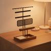 Jewelry Display Stand Tabletop Holder with Tray Modern for Bedroom