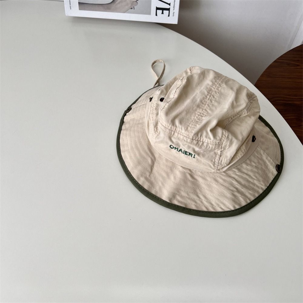 Summer Children Sunhat Quick-dry Fisherman Hat Ins Baby Bucket Hat  2-8 Years