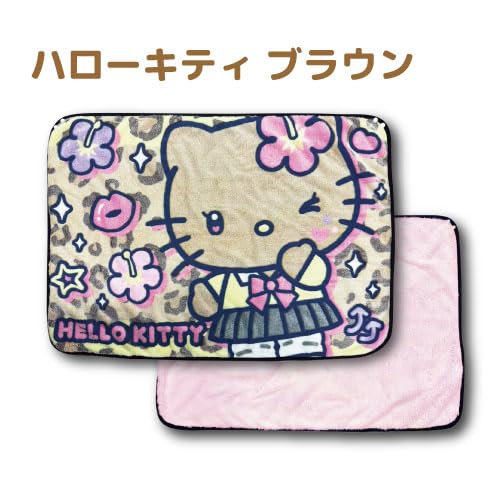 Hatayama Shoji Sanrio 3D Throw, 70x100cm, Hello Kitty Brown, Approx. H70xW100cm, 66203224