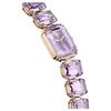 Swarovski Часы серии Millenia Jewelry Кварцевый механизм Стальной ремешок 30 мм Фиолетовый циферблат Водонепроницаемость 50 м Женские часы 5722364