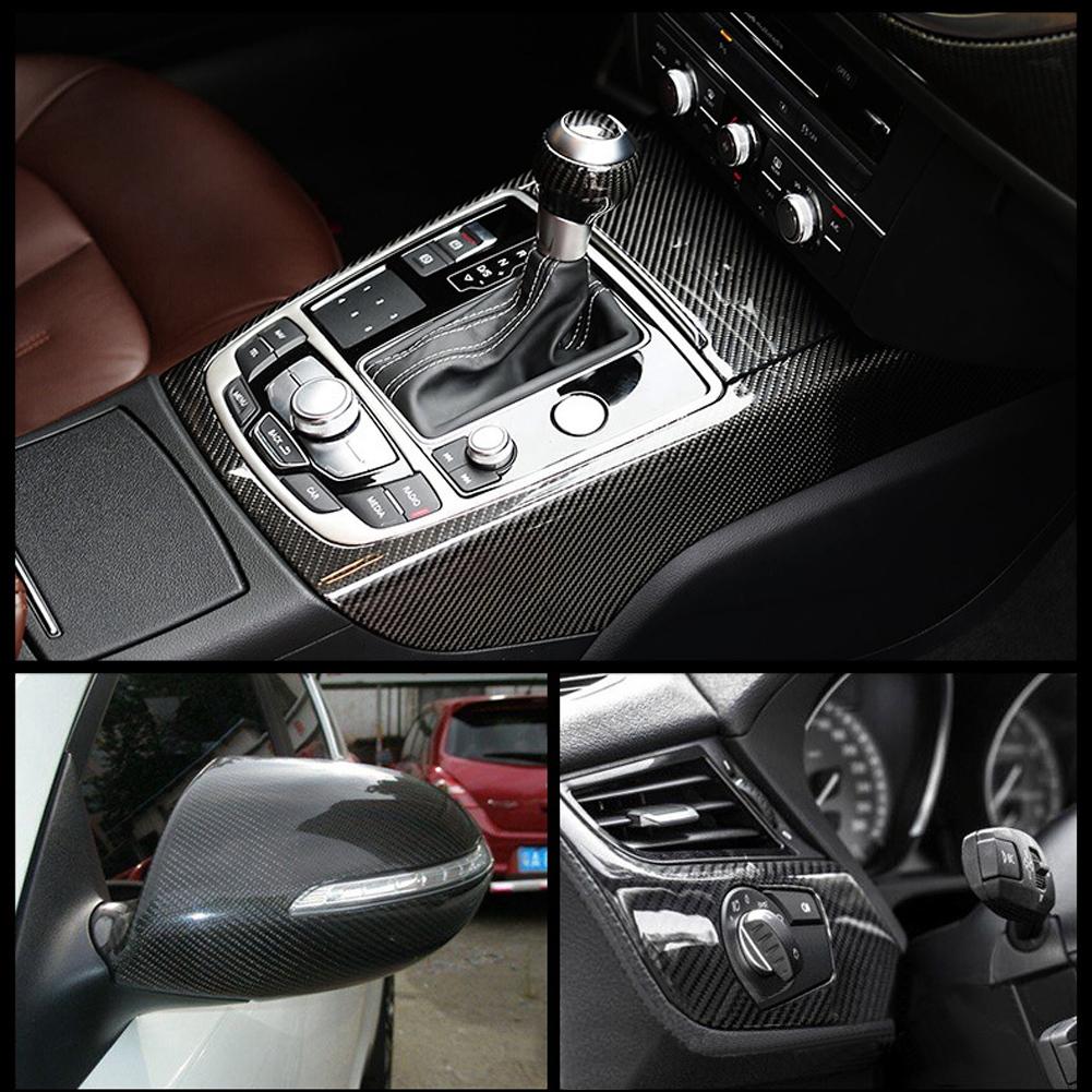 30 см x 3 м/10 футов 5D углеродное волокно зернистость ПВХ виниловая пленка наклейки лента для экстерьера и интерьера автомобиля рулон пленки наклейки для стайлинга автомобиля