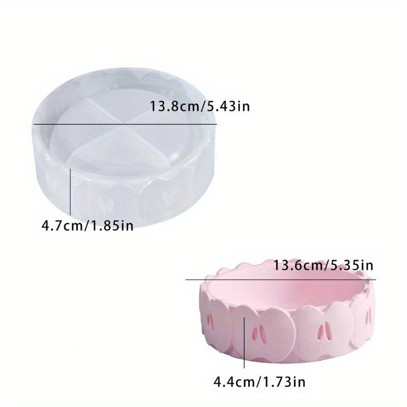 Круглая миска для яблок, силиконовые формы, чашка для хранения свечей своими руками, гипсовая форма для стола, фруктовый цветочный горшок, растение, бетонная цементная форма