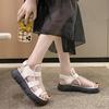 Summer Women Shoes Open Toe Platform Sandals Fashion New Wedge Breathable Casual Sneakers Ladies  and  Chunky Heels