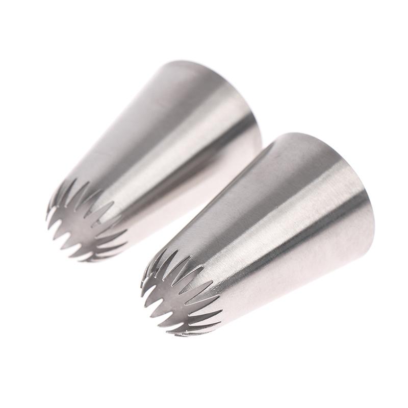 D66 #18 Насадка для глазури с открытой звездой, наконечник для труб из нержавеющей стали, советы по украшению торта