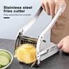 Potato Chip Cutter Effortless Manual Potato Slicer Stainless Steel Vegetable Cutter for Home Kitchen